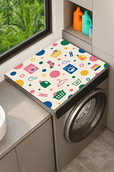 Valerine Life Clothes Dryer Top Organizer Mat Liquid-Proof Cover Foam Balloons
