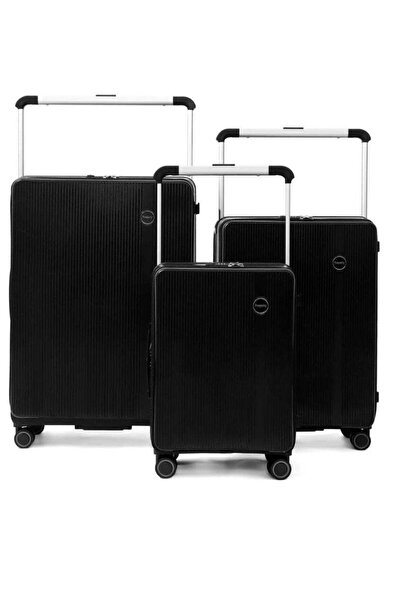 Generic Polycarbonate Laptop Luggage Set Front Open Large Carry on Trolley Su...