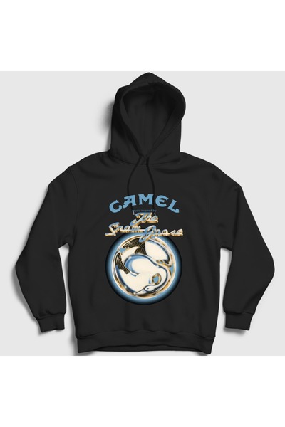 Presmono Unisex Black the Snow Goose Rock Camel Hooded Sweatshirt 619304Tt