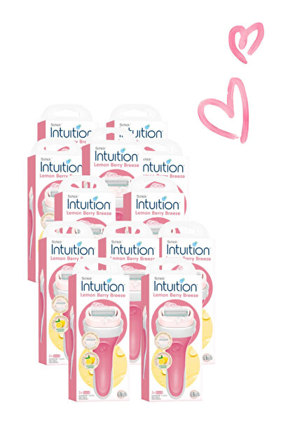 Schick Intuition 12 Pieces Intuition Razor Lemon Berry Breeze 2 Pcs