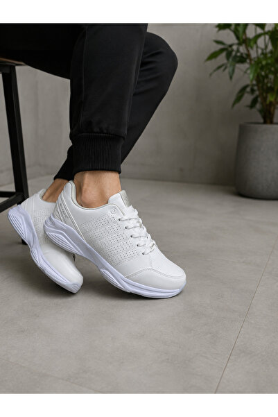 Wickers White Daily Walking Orthopedic Sports Shoes