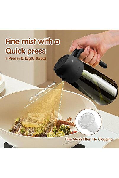 GENERAL YARRAMATE 470ml Light-Blocking Dark Oil Sprayer for Cooking, 2 in 1 O...