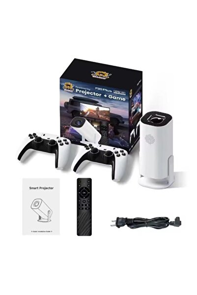 OEM 4K Projector Με Ρετρό Παιχνιδομηχανή P30 Plus Android 11 Dual Wifi6 180an...