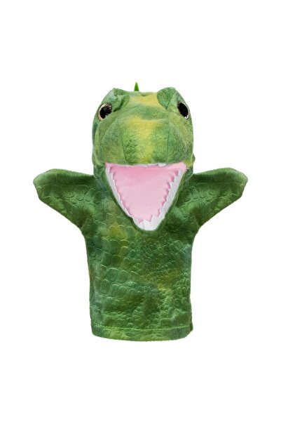 OEM Păpușă de mână Dino Verde pentru povestiri - 28cm