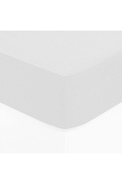 Atmosphera Cearșaf cu elastic, bumbac - Alb, 140x190 cm