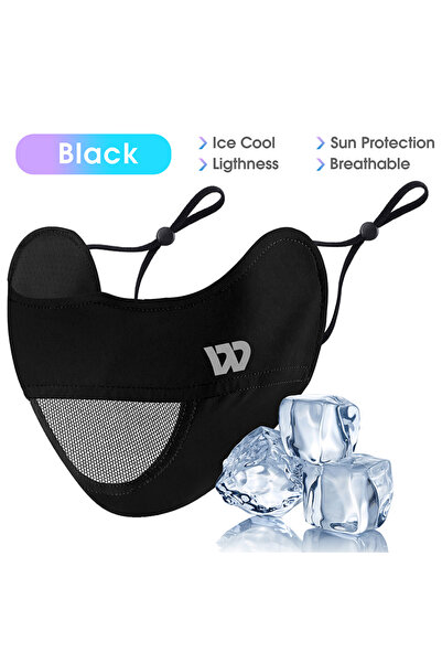 Choice3 black WEST BIKING Summer Ice Silk UV Protection Mask Breathable Outdo...