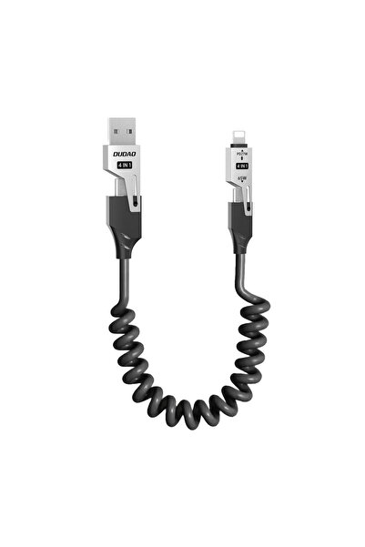 DUDAO Cablu L20 Pro 4 în 1 USB-C la Lightning pentru iPhone-uri, cu încărcare...