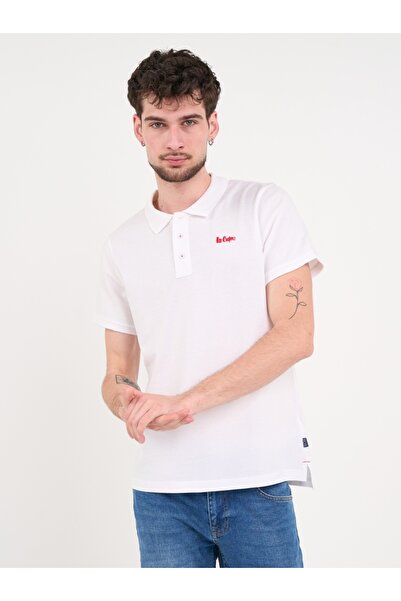 Lee Cooper - Tricou polo barbat de culoare uniforma