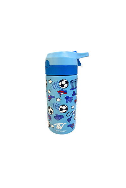 TINY WHEEL Football Design Stainless Steel Spray Water Bottle (320ml)