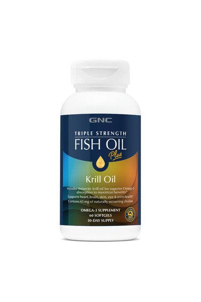 GNC Ulei de Peste Plus Ulei de Krill 60cps
