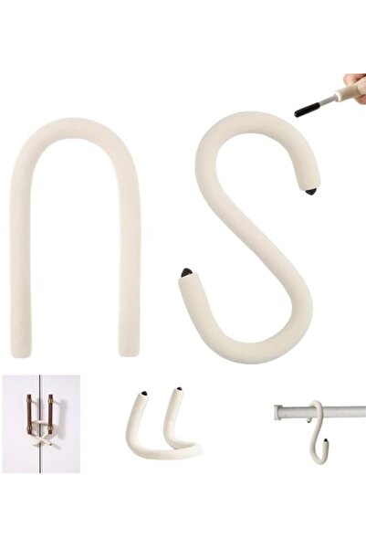 STARSTAR 2-Pack Flexible S-Hooks & Reusable Cable Ties - Portable Multi-Funct...