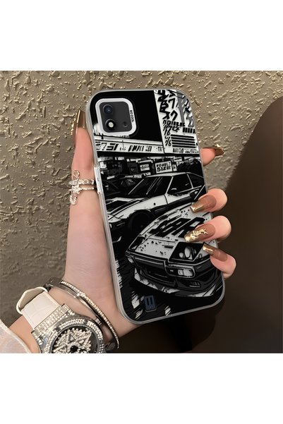CHICASELUX Realme C20/C20A Compatible Manga Drawing Classic Car Plain Printin...