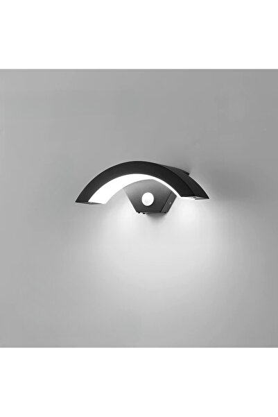 STARSTAR LED Wall Light with Motion Sensor, Waterproof, Black Arched Shape, f...