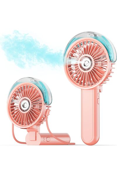 Morvena Picks Ventilator portabil pentru ceață 180° Ventilator personal de pu...
