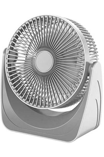 Morvena Picks Ventilator de birou alb, portabil, funcționare silențioasă, 3 v...