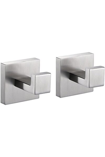 STARSTAR Self-adhesive towel hooks - 2 towel hooks - Screw mounting - Stainle...