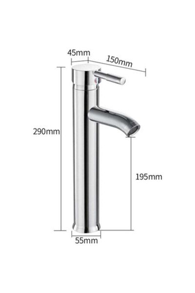 STARSTAR Stainless steel chrome-plated kitchen faucet, single-hole mixer fauc...