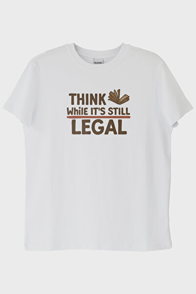 lofux Think While It's Still Legal White T-Shirt