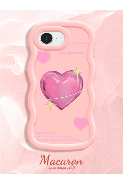 CHICASELUX iPhone 16E/17E Compatible Silicone Phone Case with Sweet Pink Hear...