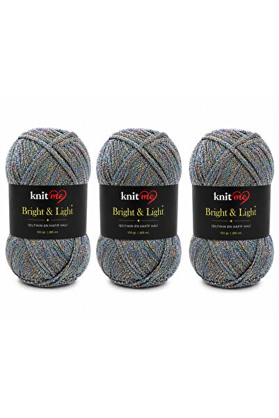 knitme برايت آند لايت 100 جرام 285 متر 3 خيوط