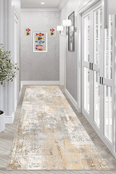 Formeya Dot Taban Kaymaz Halı Yolluk Mutfak Salon Halısı Dijital Baskılı Yıka...