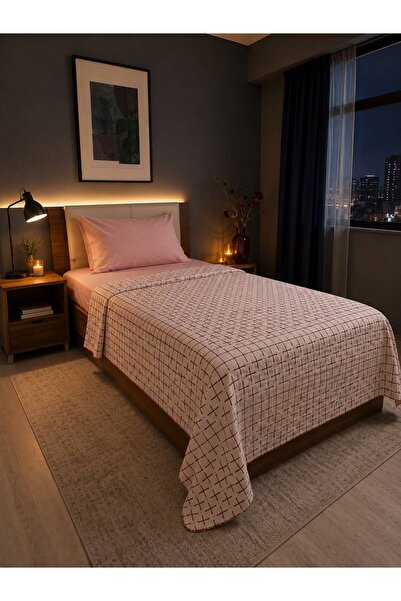 BAYBAYANAY 100% Cotton Single Pique Set - Elastic Fitted Sheet - 160 X 220 cm
