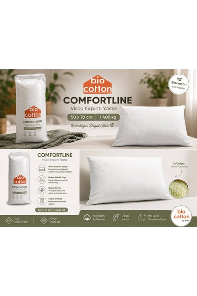 by ballı biocotton Biocotton Ortopedik Visco Yastık-Nefes Alan Yüzey 50x70