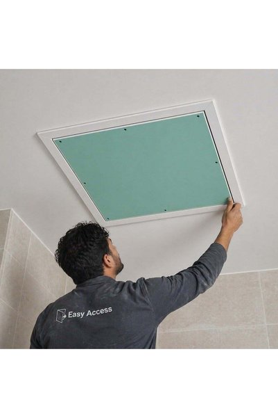 HomeCare Home Care Manual Access Panel 600x600 mm | Aluminum Frame | Moisture Resistant Gypsum Board | Ceiling & Wall Inspection Door | Heavy Duty