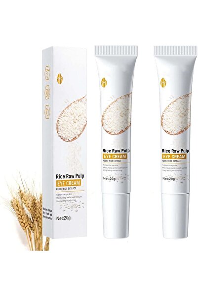 HWL Rice Raw Pulp Eye Cream, Rice Raw Pulp Anti-Wrinkle Eye Cream, Anti-aging...