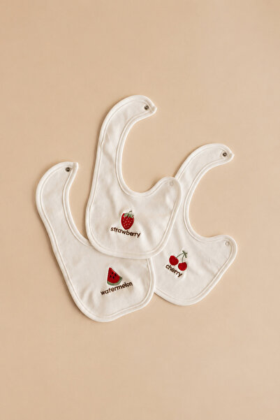 vivimade Summer Fruit 100% Organic Cotton Baby Bib Set of 3