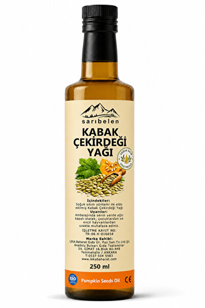 sarıbelen Kabak Çekirdeği Yağı 250 ml | %100 Saf