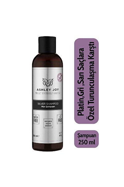 Ashley Keratin İçerikli Mor Şampuan Soğuk Ton Koruyucu Platin ve Açık Renk Sa...