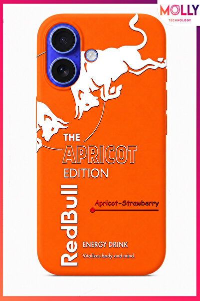 Molly iPhone 17 İçin Turuncu The Apricot Edition Desenli İçi Kadife Silikon K...