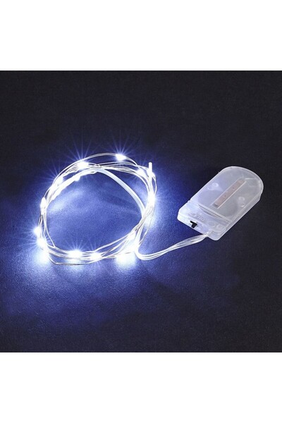 Rao Instalatie Craciun, 3 Metri, 30 Led-uri, Alb Rece, cu Baterii, Fir Cupru,...