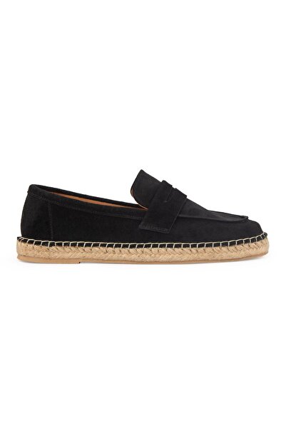 Pegia Genuine Suede Men's Espadrille Dg5025 Black