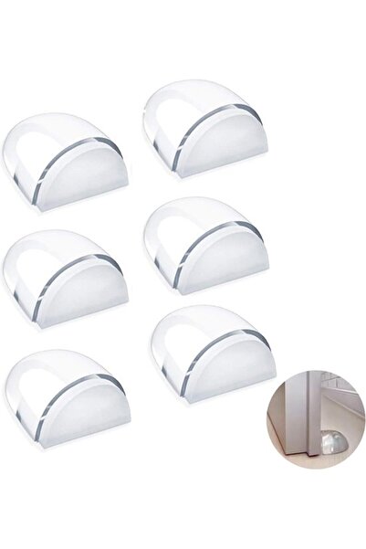 STARSTAR 6 Pieces Interior Door Stop, Floor Stop, Door Stop, Transparent Door...