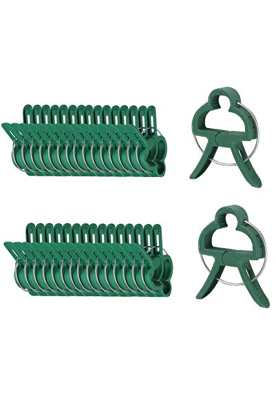 STARSTAR 100 Durable Plastic Garden Ties - Green Lever Rings for Vines, Ideal...