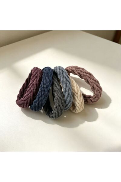 idei Elastice prosop jacquard 4,5 cm set 6 bucăți, material textil moale, des...
