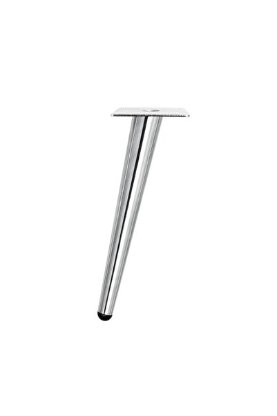 STARSTAR Four angled furniture legs, chrome-plated tapered furniture legs, re...