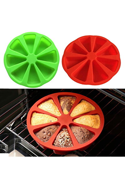 STARSTAR Triangular silicone scones pack, non-stick scones pan, 8-hole mold, ...