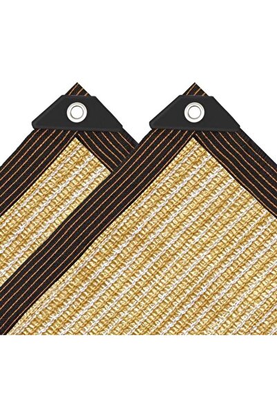 STARSTAR 2 x 2 m beige rectangular shade net for garden - plant protection - ...