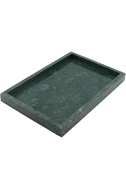 STARSTAR Natural marble rectangular storage tray - measuring 30 x 20 x 3 cm &...