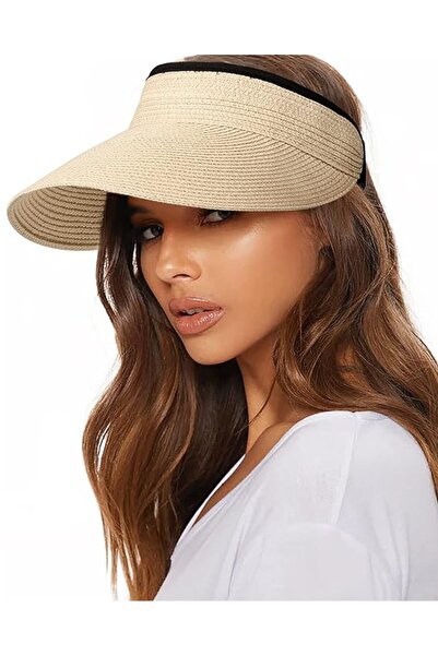 STARSTAR Women's foldable wide-brimmed straw sun hat, UPF 50+ sun protection ...