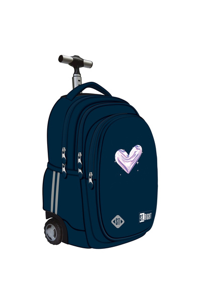 ST Right Rucsac troler ST.Right, colecția Moonlight Heart, TB01, roți din sil...