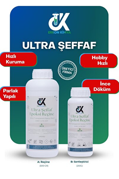ERKON KİMYA ULTRA ŞEFFAF ULTRA SERT Hobby Epoxy