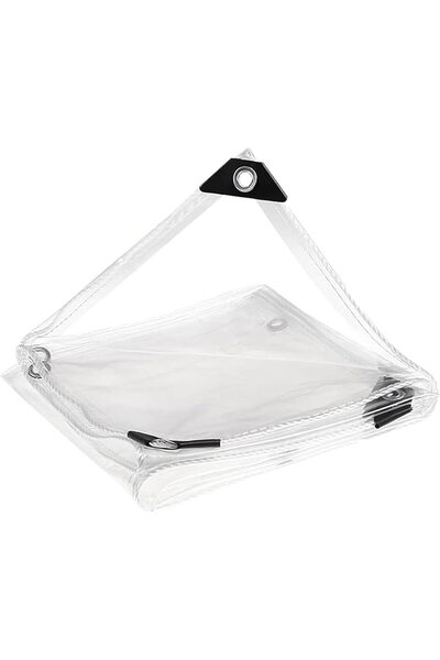 STARSTAR 200x200cm Heavy-Duty Transparent Waterproof & Windproof Tarpaulin Cover