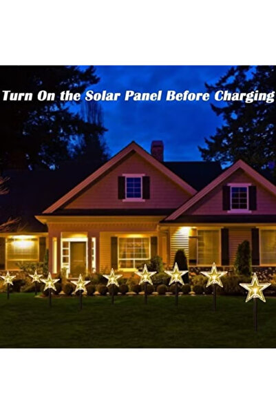 TAPIT Solar Lights Outdoor for Garden Snowflake Pathway Lights 5 Pack Outdoor...