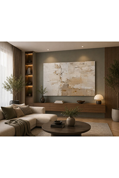 Generic Brand Tablou Canvas Abstract Modern, Imprimare HD, Șasiu din Lemn, Ga...