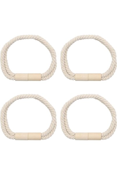 STARSTAR 4 magnetic curtain hooks, camel color, with magnetic curtain tieback...