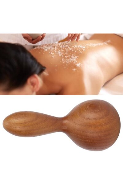 STARSTAR Wooden massage rollers for lymphatic drainage & anti-cellulite massa...